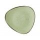 Piatto Piano Triangolare Churchill Sage Green per ristorazione - Imballo 12 pz