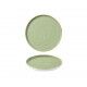 Piatto Piano Walled 21 cm Stonecast Sage Green per ristoranti - Imballo 6 pz