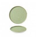 Piatto Piano Walled 26 cm Stonecast Sage Green - per ristorazione - Imballo 6 pz