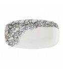 Piatto Rettangolare Studio Prints Kintsugi Accents Quartz Black per ristoranti. - Imballo 6 pz