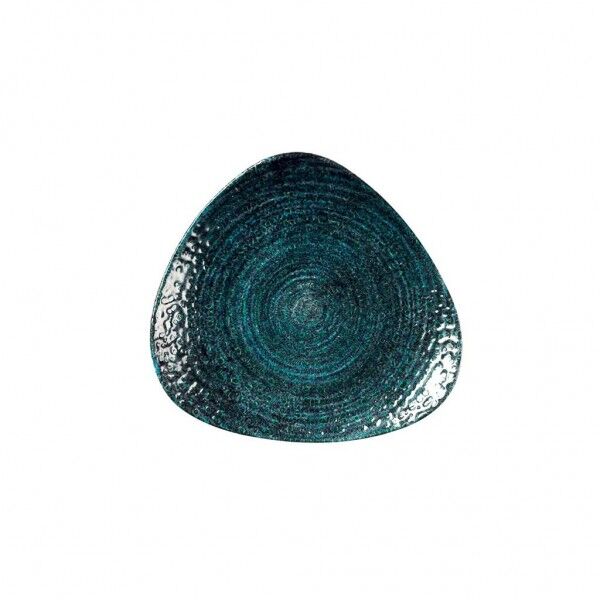 Piatto Triangolare Studio Prints Homespun Chroma Marine per ristoranti - Imballo 12 pz
