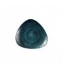 Piatto Triangolare Studio Prints Homespun Chroma Marine per ristoranti - Imballo 12 pz