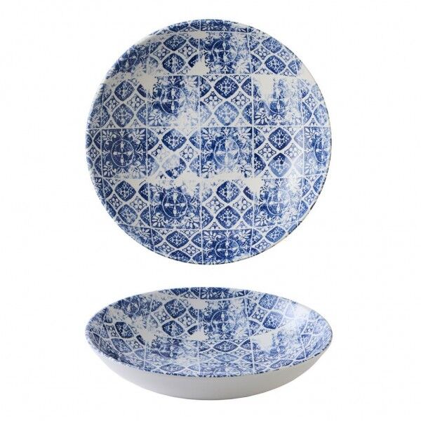 Piatto Fondo Coupe Porto Blue - per ristoranti - Imballo 12 pz