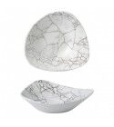 Piatto Fondo Triangolare 23.5 cm Studio Prints Kintsugi Agate Grey - per ristoranti - Imballo 12 pz
