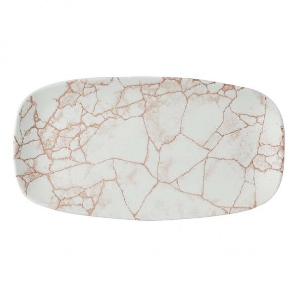 Piatto Rettangolare 35x18.5 cm Studio Prints Kintsugi Coral Churchill per ristoranti - Imballo 6 pz
