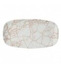 Piatto Rettangolare 35x18.5 cm Studio Prints Kintsugi Coral Churchill per ristoranti - Imballo 6 pz
