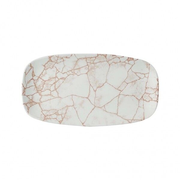 Piatto Rettangolare Studio Prints Kintsugi Coral per ristorazione - Imballo 6 pz