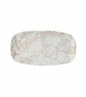 Piatto Rettangolare Studio Prints Kintsugi Coral per ristorazione - Imballo 6 pz