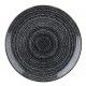 Piatto Piano Coupe Studio Prints Homespun Charcoal Black per ristorazione - Imballo 12 pz