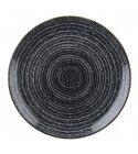 Piatto Piano Coupe Studio Prints Homespun Charcoal Black per ristorazione - Imballo 12 pz