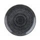 Piatto Piano Coupe Studio Prints Homespun Charcoal Black - per ristoranti - Imballo 12 pz