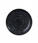 Piatto Fondo Coupe 24.8 cm Studio Prints Homespun Charcoal Black per ristoranti - Imballo 12 pz