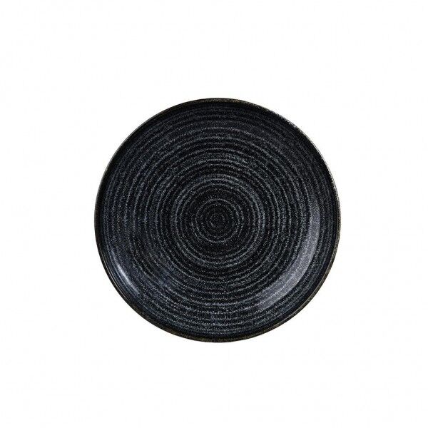 Piatto Fondo Coupe 18.2 cm Studio Prints Homespun Charcoal Black per ristoranti - Imballo 12 pz