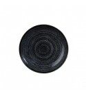 Piatto Fondo Coupe 18.2 cm Studio Prints Homespun Charcoal Black per ristoranti - Imballo 12 pz