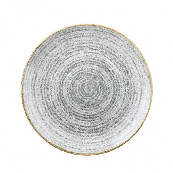 Piatto Piano Coupe 21.7 cm Studio Prints Homespun Stone Grey per ristoranti - Imballo 12 pz