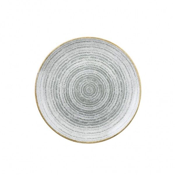 Piatto Piano Coupe 16.5 cm Studio Prints Homespun Stone Grey per ristoranti - Imballo 12 pz