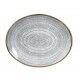 Piatto Ovale Coupe 27x22.9 cm Studio Prints Homespun Stone Grey - per hotel - Imballo 12 pz