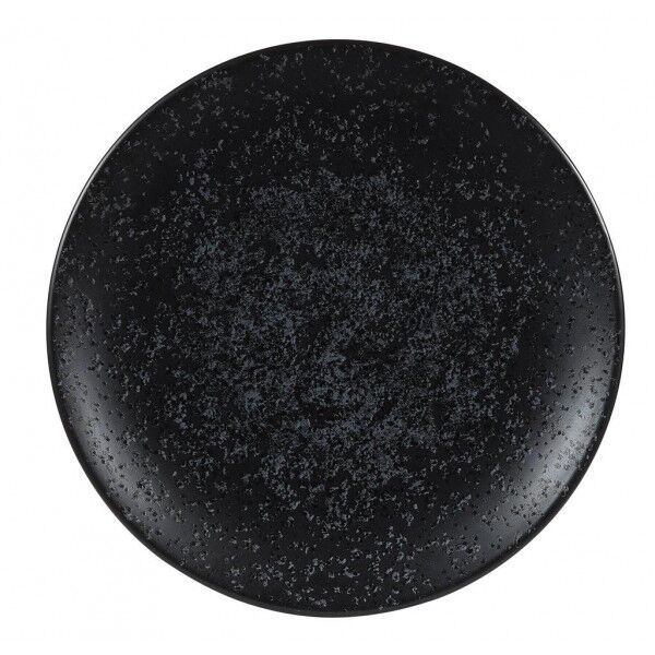 Piatto Piano Coupe Menu Shades Caldera Ash Black per hotel - Imballo 6 pz