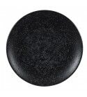 Piatto Piano Coupe Menu Shades Caldera Ash Black per hotel - Imballo 6 pz