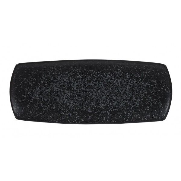 Piatto Rettangolare 36x14 cm Menu Shades Caldera Ash Black per ristoranti - Imballo 6 pz