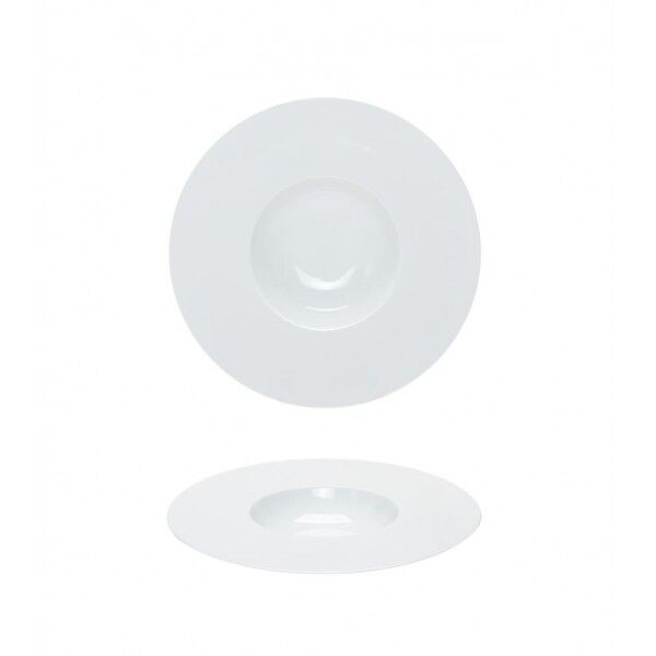 Piatto Fondo Gourmet 18 cm Saturno Costa Verde per ristorazione - Imballo 4 pz