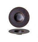 Piatto Gourmet Fondo 18 cm Marrone per ristorazione - Imballo 4 pz