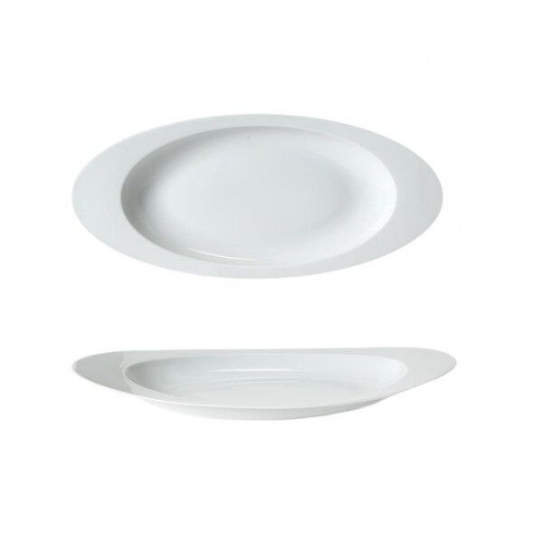 Piatti Ovali Saturno 38x20 cm Costa Verde per ristorazione - Imballo 1 pz