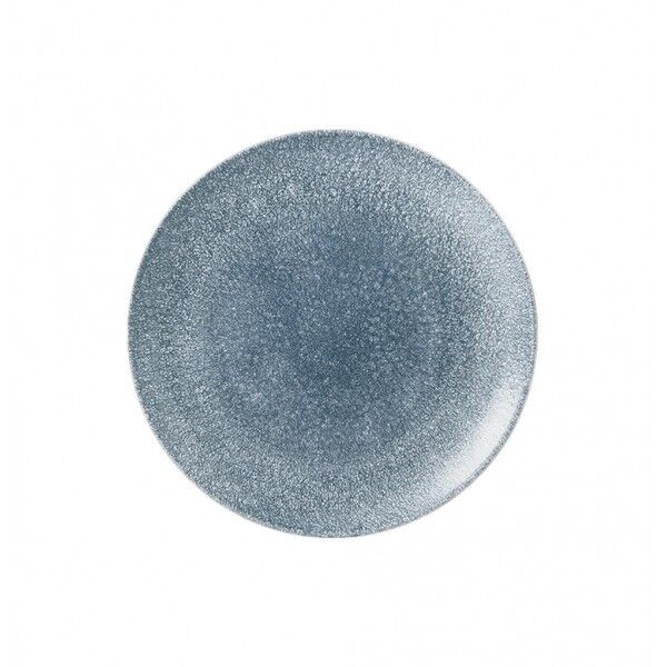 Piatto Piano Coupe 28.8 cm Studio Prints Raku Topaz Blue - Churchill per ristoranti - Imballo 12 pz