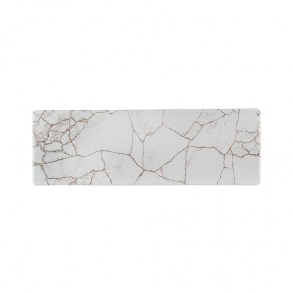 Piatto Rettangolare Tasting Agate Grey 24.7x8.8 cm Churchill - per ristoranti - Imballo 6 pz