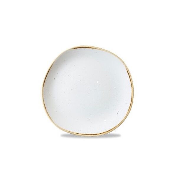 Piatto Piano Organico 21 cm Stonecast Barley White Churchill - per ristoranti - Imballo 12 pz