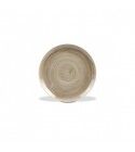 Piatto Piano Coupe Stonecast Patina Antique Taupe - ristoranti - Imballo 12 pz