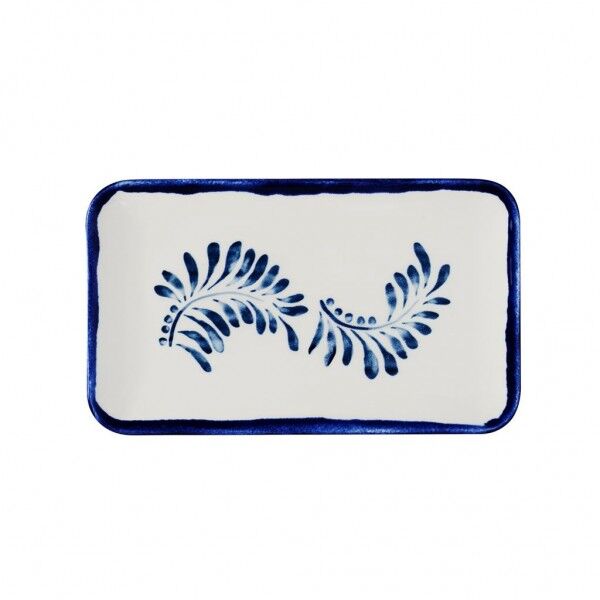 Piatto Rettangolare Organic 27x16 cm Harvest Mediterranean Blue - per ristoranti - Imballo 12 pz