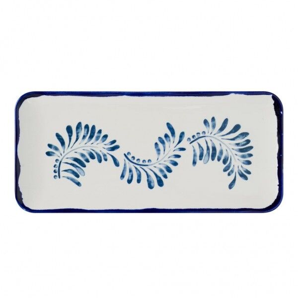 Piatto Rettangolare Organic 34.6x15x6 cm Blue Harvest Mediterranean - per ristoranti - Imballo 6 pz