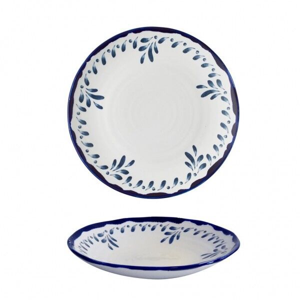 Piatto Fondo Coupe Organic 25 cm Blu Mediterraneo per hotel - Imballo 12 pz
