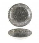 Piatto Fondo Coupe Quartz Black per ristoranti - 24.8 cm - Imballo 12 pz