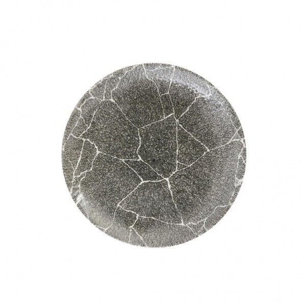 Piatto Piano Coupe 16.5 cm Churchill Studio Prints Kintsugi Reverse per ristoranti - Imballo 12 pz