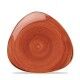 Piatto Triangolare 19.2 cm Stonecast Spiced Orange per ristoranti - Imballo 12 pz