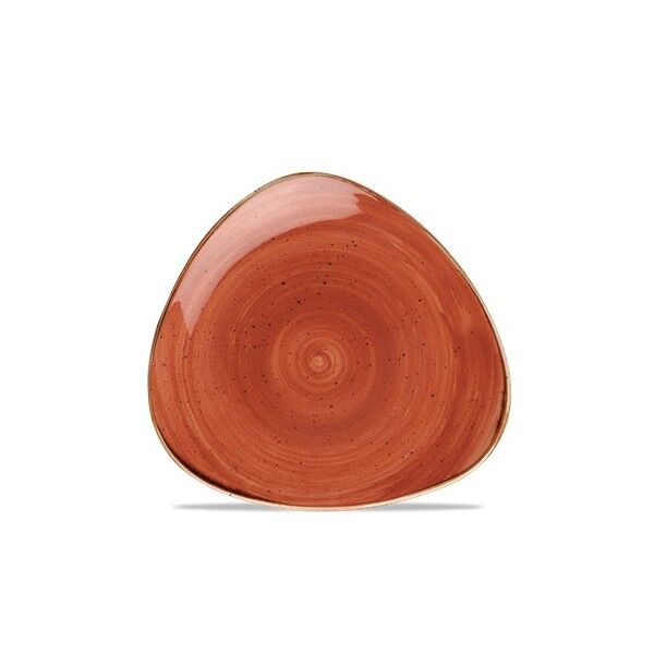 Piatto Triangolare 19.2 cm Stonecast Spiced Orange per ristoranti - Imballo 12 pz