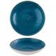 Piatto Fondo Coupe 24.8 cm Java Blue Stonecast Churchill per ristoranti - Imballo 12 pz