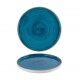 Piatto Piano Walled 21 cm Java Blue Stonecast - per hotel - Imballo 6 pz