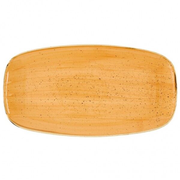 Piatto Rettangolare 35.5x18.9 cm Tangerine Stonecast STGSXO141 - per ristoranti - Imballo 6 pz