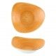 Piatto Fondo Triangolare Tangerine Stonecast per ristoranti. - Imballo 12 pz