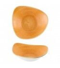 Piatto Fondo Triangolare Tangerine Stonecast per ristoranti. - Imballo 12 pz