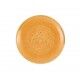 Piatto Piano Coupe Tangerine Stonecast per hotel - Imballo 12 pz