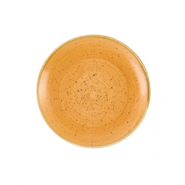 Piatto Piano Coupe Tangerine Stonecast per hotel - Imballo 12 pz