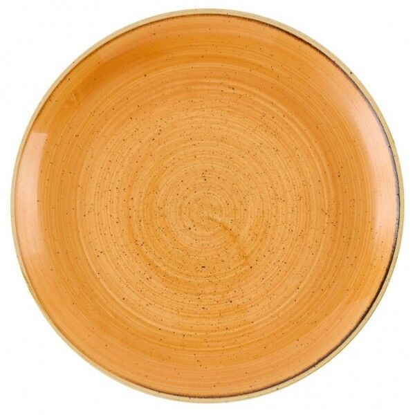 Piatto Coupe Tangerine Stonecast Churchill - per ristoranti - Imballo 12 pz