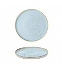 Piatto Piano Walled 26 cm Duck Egg Blue per ristoranti. - Imballo 6 pz
