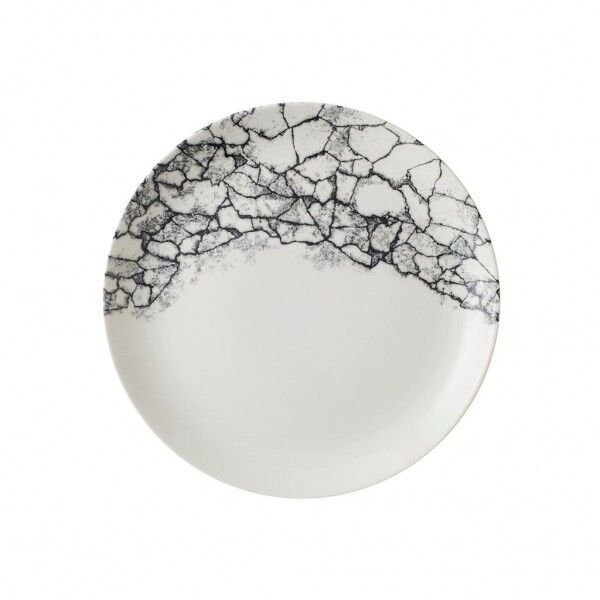 Piatto Piano Coupe 26 cm Studio Prints Kintsugi Accents Quartz Black per hotel - Imballo 12 pz