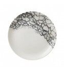 Piatto Piano Coupe 28.8 cm Studio Prints Kintsugi Accents Quartz Black per ristoranti - Imballo 12 pz