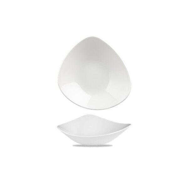 Piatto Fondo Triangolare 23.5 cm Churchill per ristoranti e hotel - Imballo 12 pz